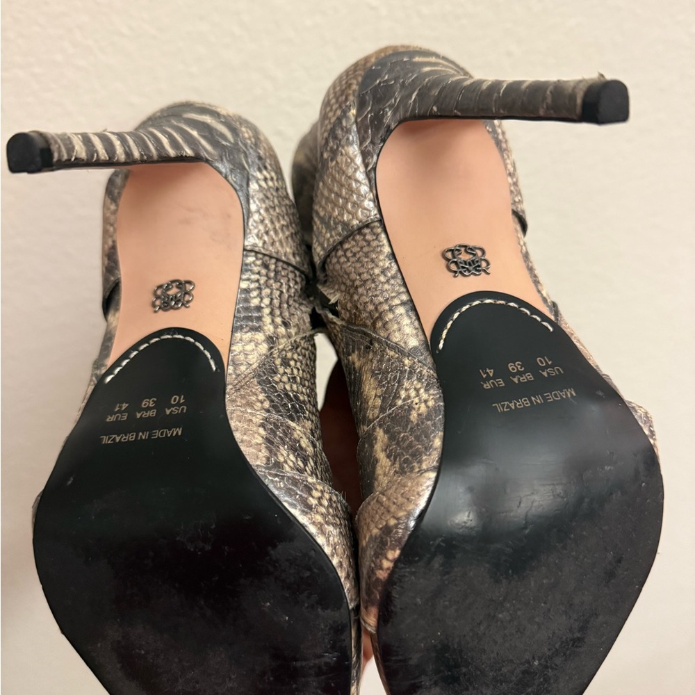 Bo.B Python Embossed Leather Ankle Boots Multi-St… - image 3